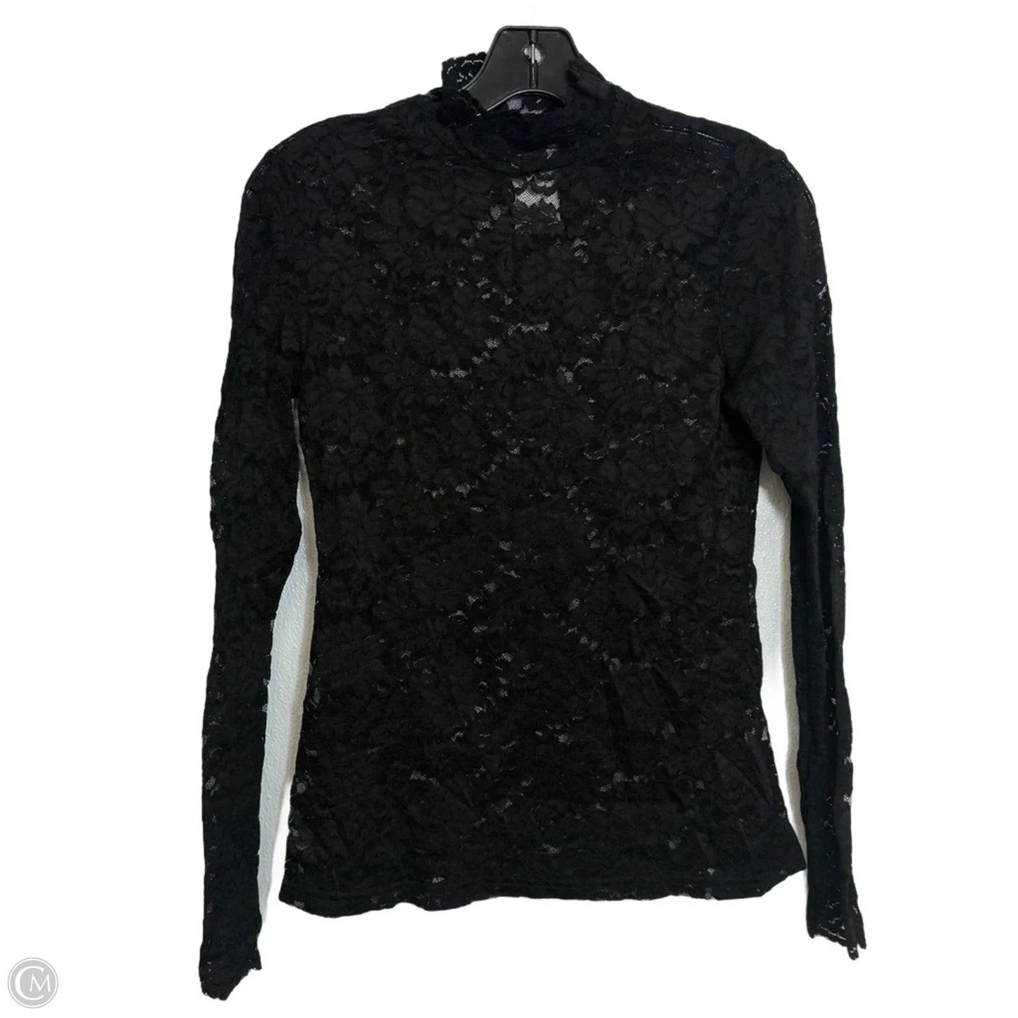 Top Long Sleeve By Clothes Mentor In Black, Size: M