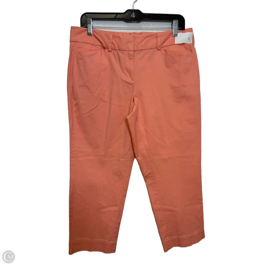 Pants Cropped By Loft In Peach, Size: 8