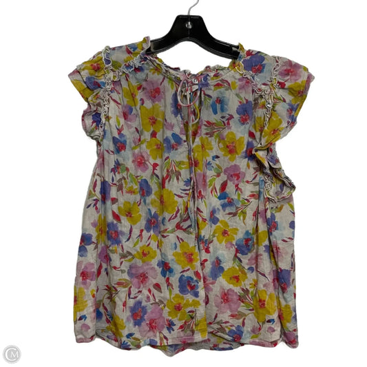 Top Sleeveless By Gap In Multi-colored, Size: Xl