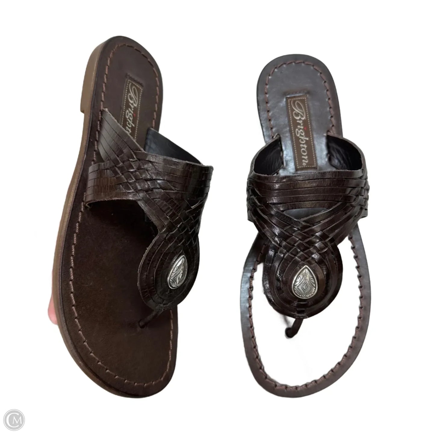 Sandals Flip Flops By Brighton In Brown, Size: 7.5