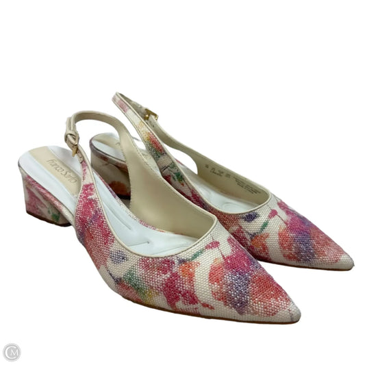 Sandals Heels Block By Franco Sarto In Multi-colored, Size: 7