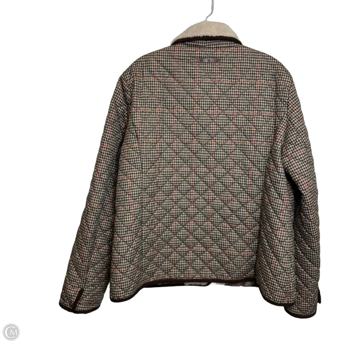 Jacket Puffer & Quilted By Lauren Ralph Lauren In Plaid Pattern, Size: Xxl
