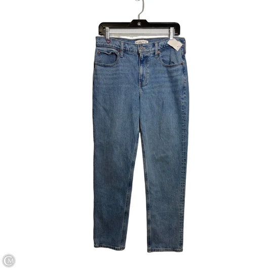 Jeans Straight By Abercrombie And Fitch In Blue Denim, Size: 6