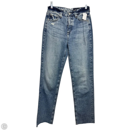 Jeans Straight By Adriano Goldschmied In Blue Denim, Size: 0
