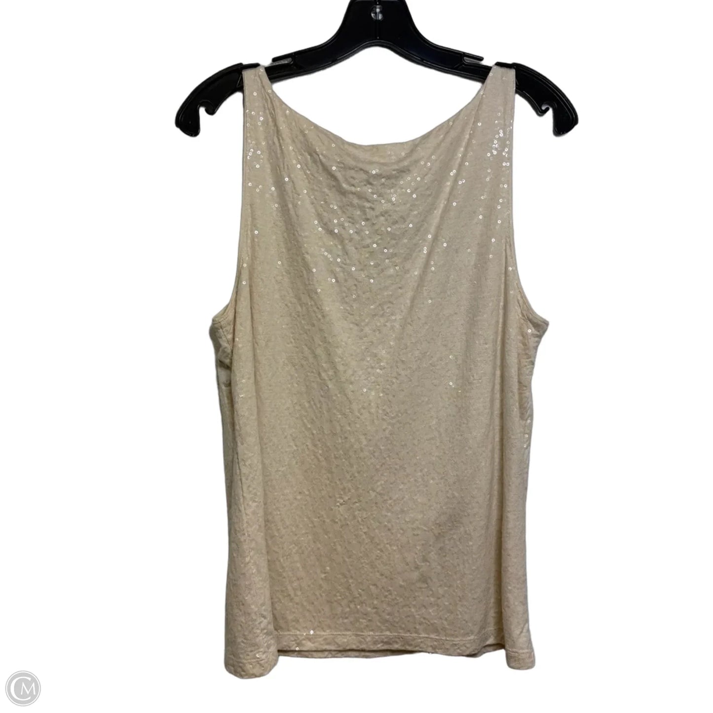 Top Sleeveless By Talbots In Beige, Size: L