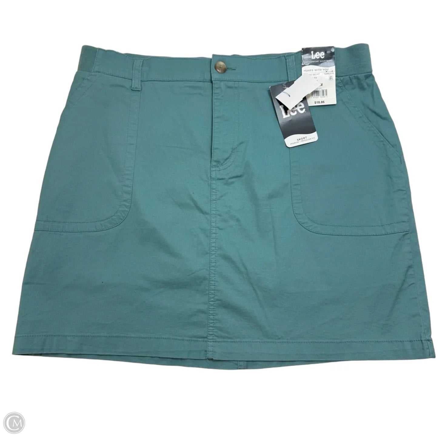 Skort By Lee In Teal, Size: 16