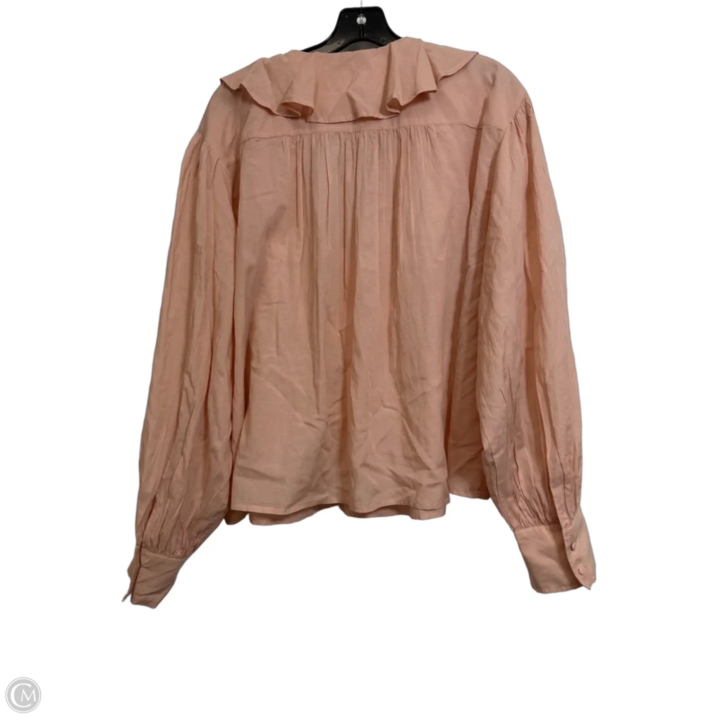 Top Long Sleeve By Madewell In Pink, Size: Xl