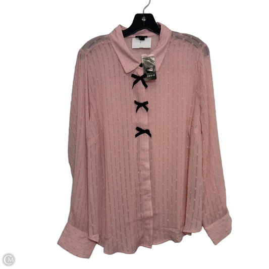 Top Long Sleeve By Torrid In Pink, Size: 1x
