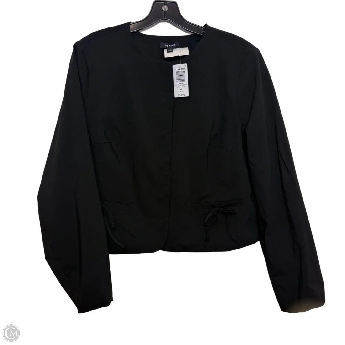 Blazer By Torrid In Black, Size: 1x