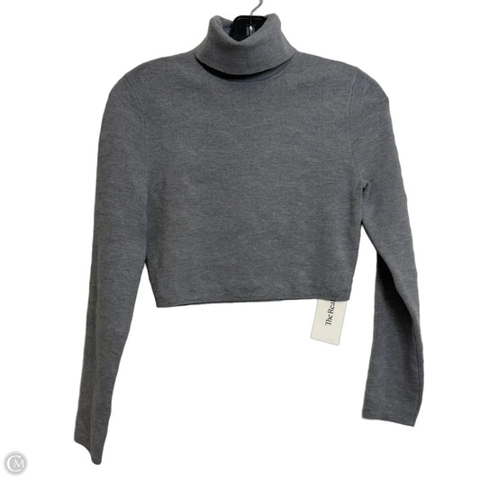 Top Long Sleeve Designer By Coach In Grey, Size: S