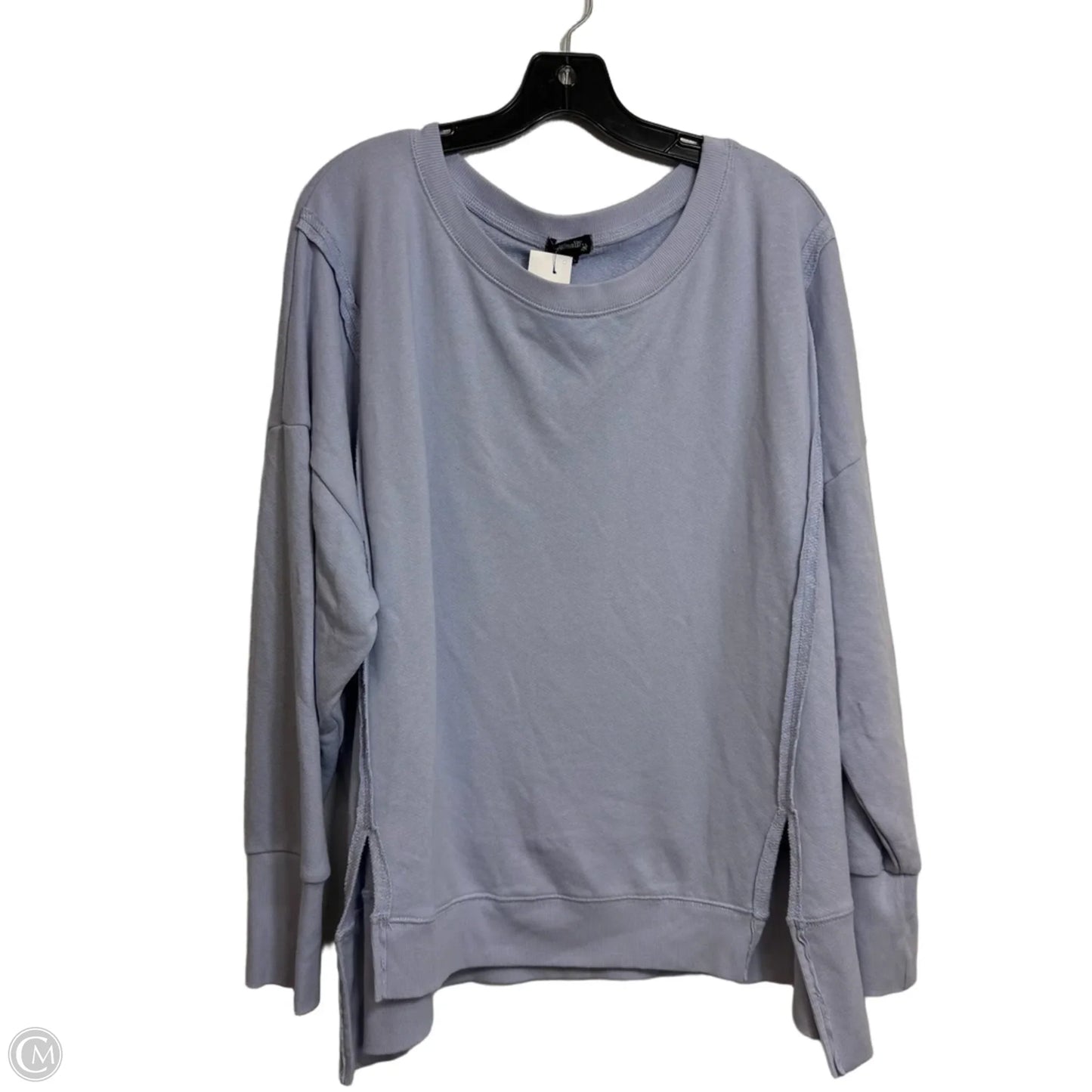 Top Long Sleeve By Originality In Blue, Size: Xl