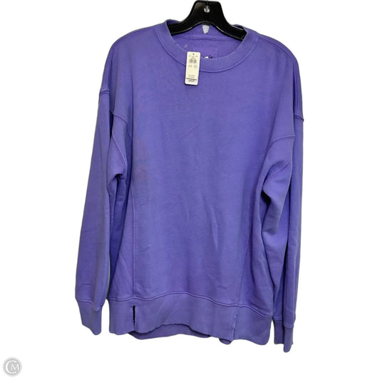 Sweatshirt Crewneck By Aerie In Purple, Size: Xxs