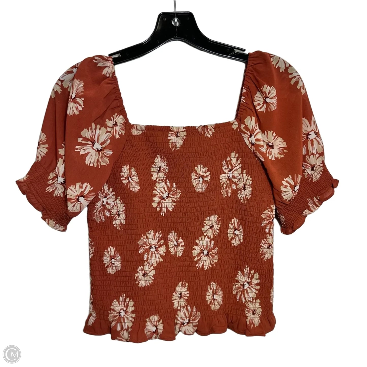 Top Short Sleeve By Madewell In Floral Print, Size: Xs