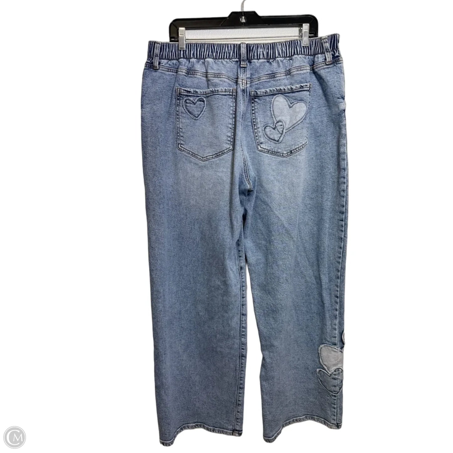 Jeans Wide Leg By No Boundaries In Blue Denim, Size: 20