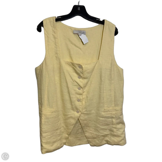 Vest Other By Loft In Yellow, Size: L