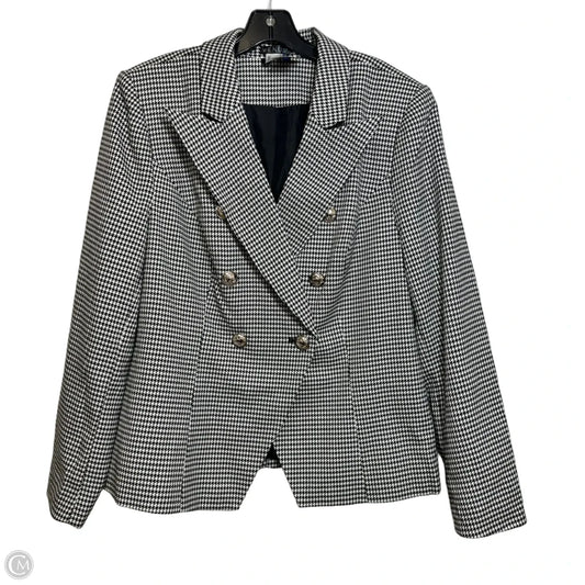 Blazer By Venus In Checkered Pattern, Size: 16
