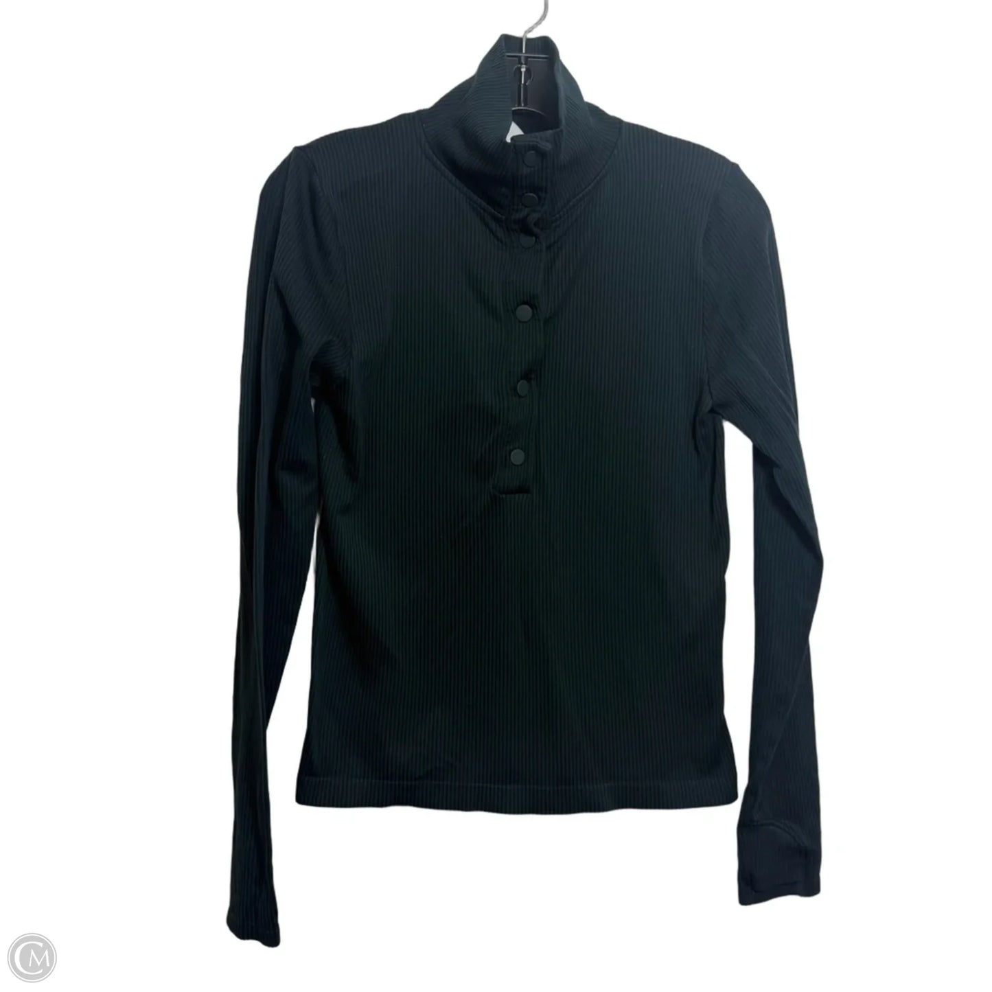 Athletic Top Long Sleeve Collar By Athleta In Green, Size: S