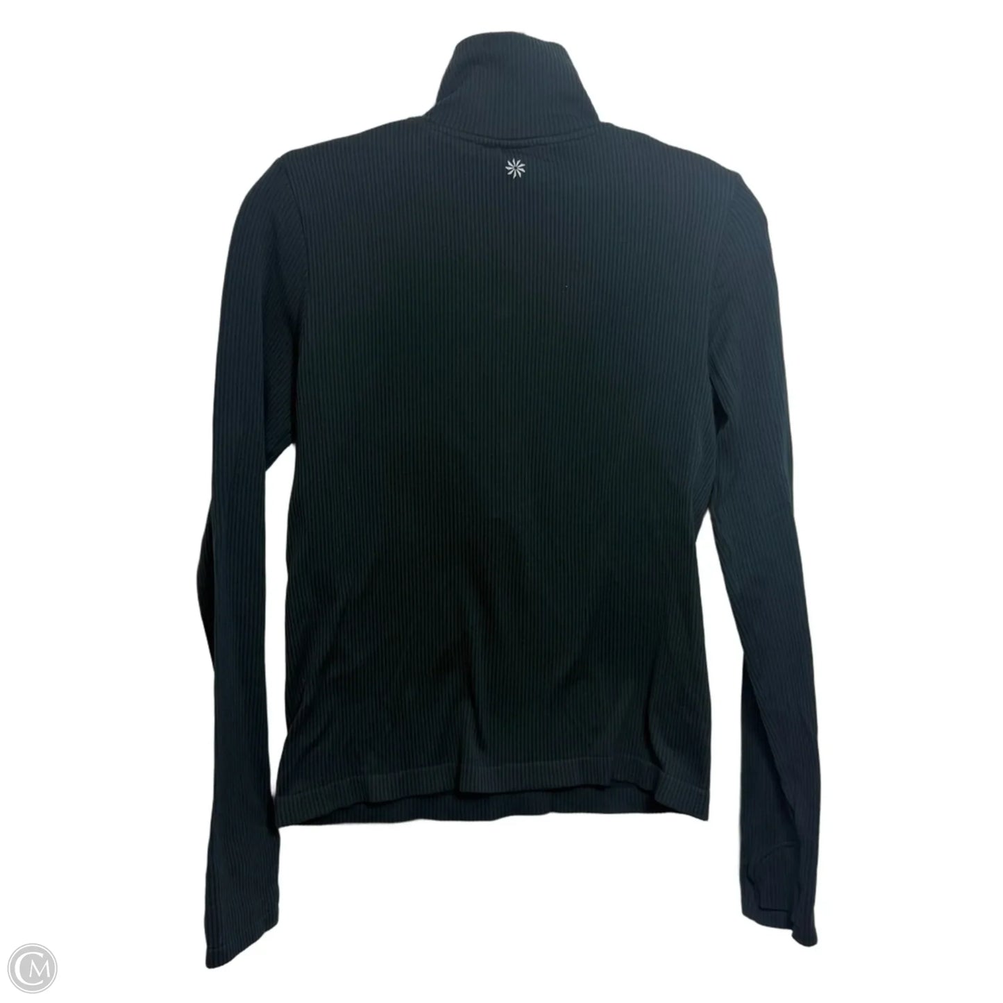 Athletic Top Long Sleeve Collar By Athleta In Green, Size: S