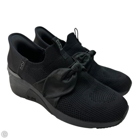 Wedge sneakers Shoes By Skechers In Black, Size: 10
