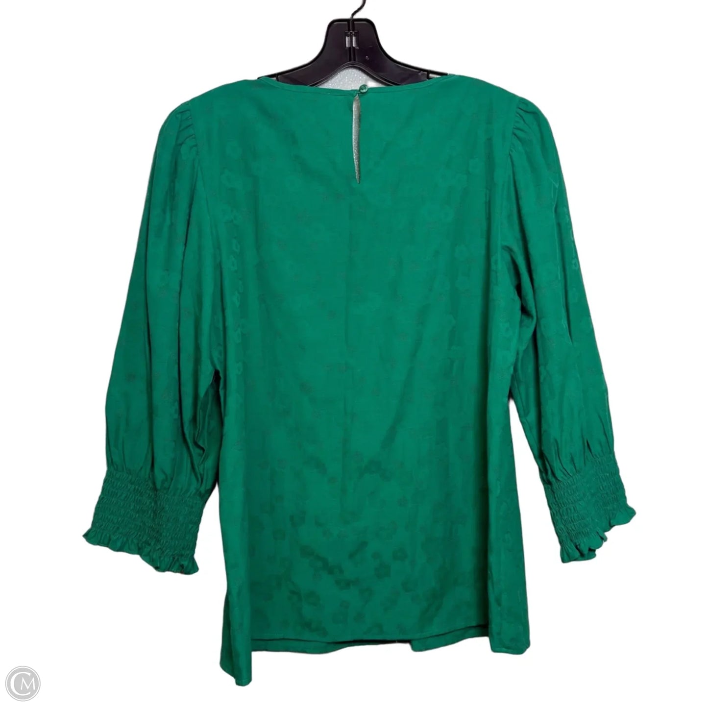 Top Long Sleeve Designer By Karl Lagerfeld In Green, Size: M