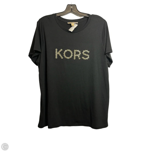 Top Short Sleeve Basic By Michael By Michael Kors In Black, Size: 1x