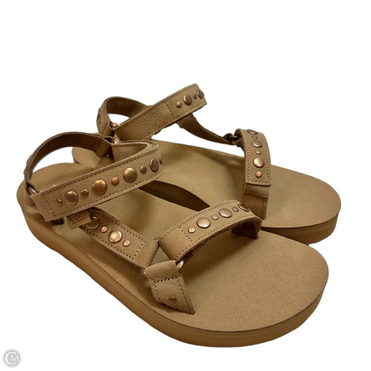 Sandals Flats By Teva In Tan, Size: 9