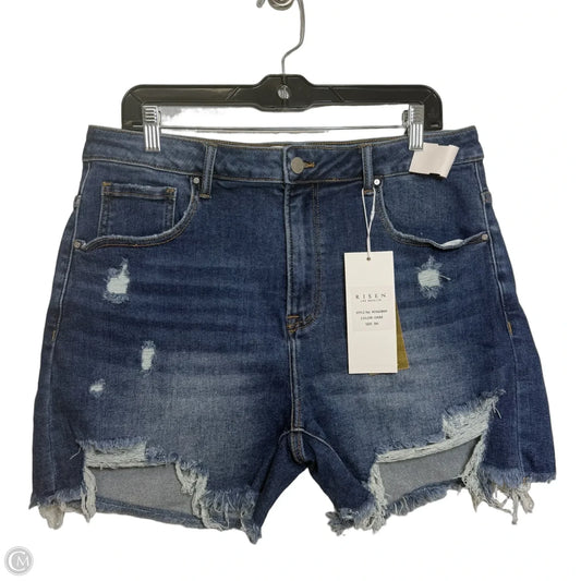 Shorts By Risen In Blue Denim, Size: 1x