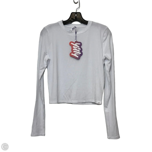Top Long Sleeve Basic By Clothes Mentor In White, Size: M