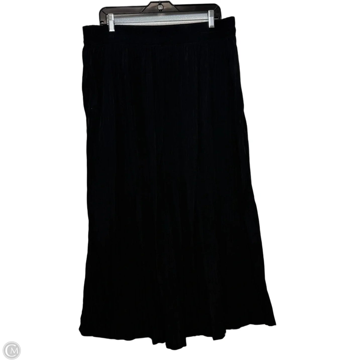 Skirt Midi By Chicos In Black, Size: Xl