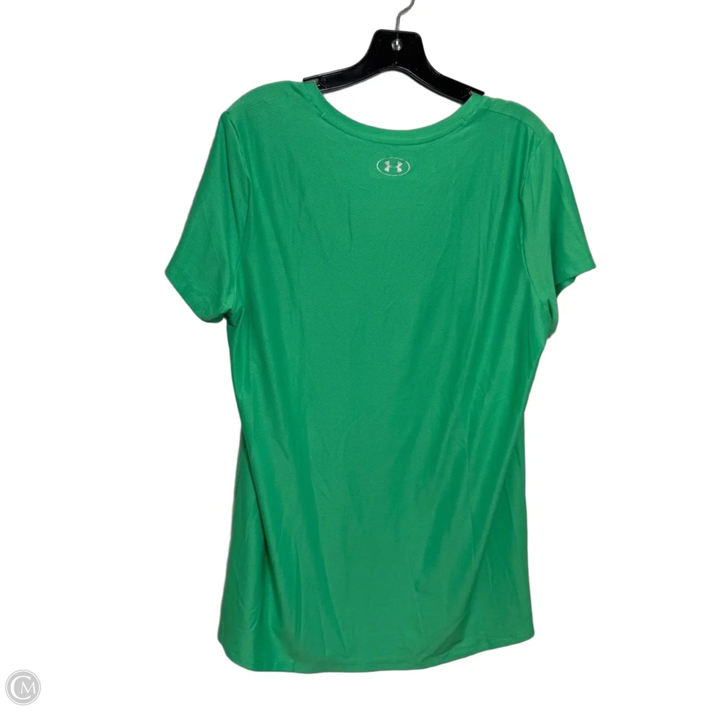 Athletic Top Short Sleeve By Under Armour In Green, Size: Xl