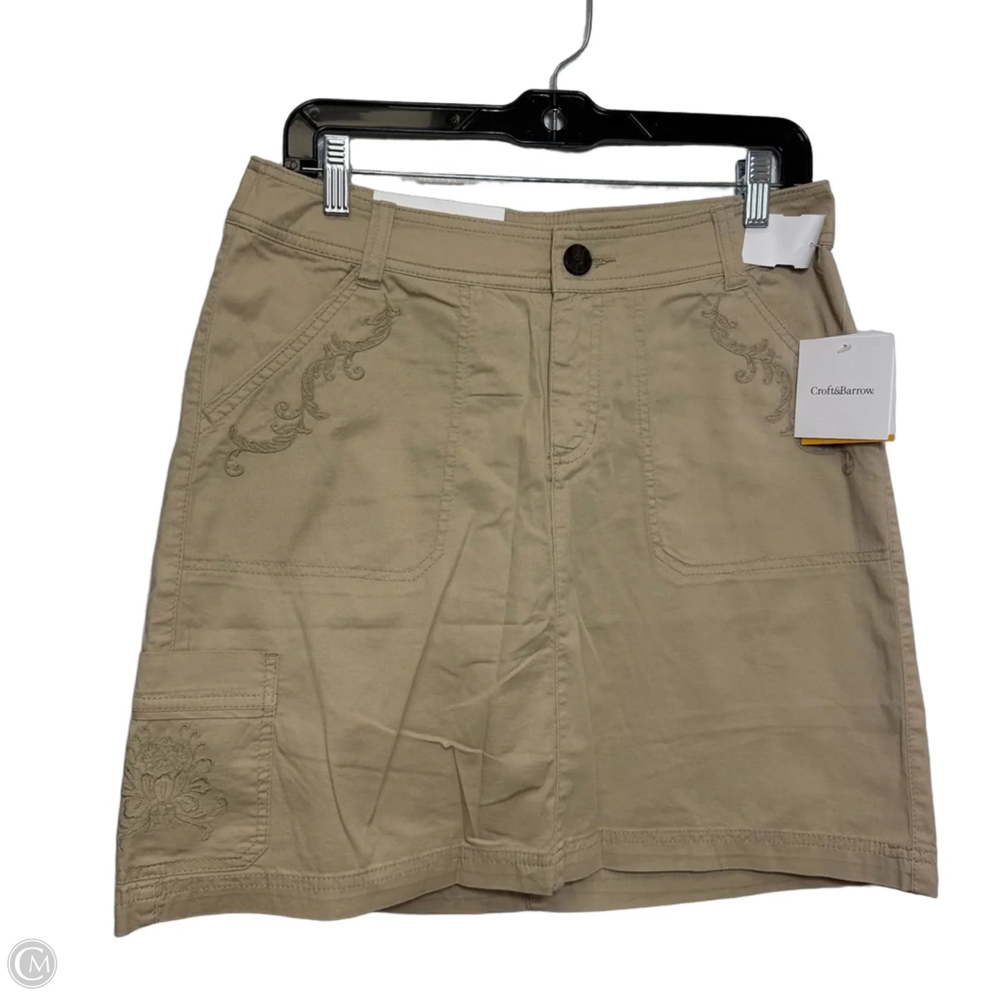 Skort By Croft And Barrow In Tan, Size: 8