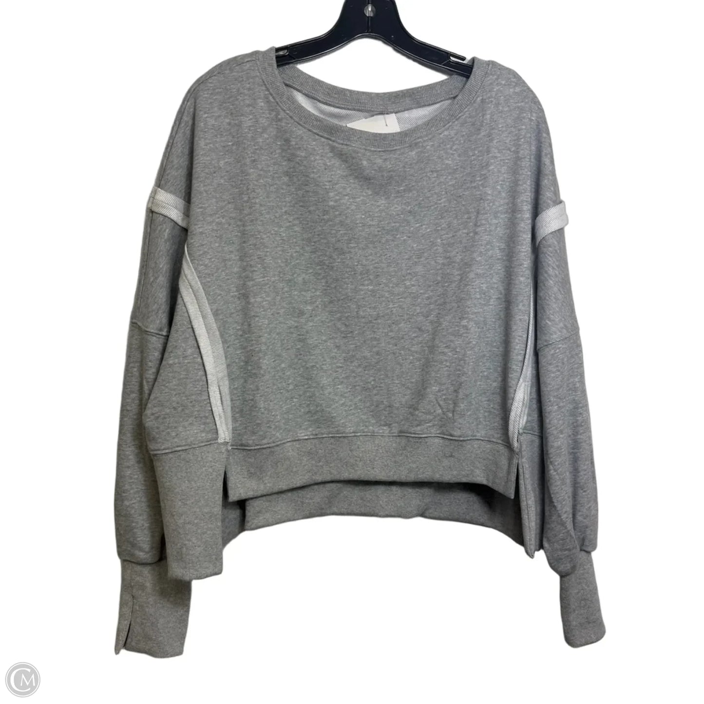Top Long Sleeve By Cme In Grey, Size: Xl