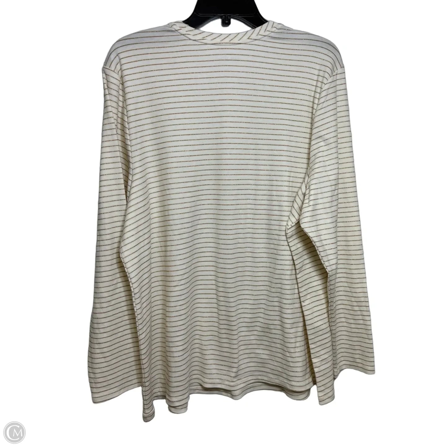 Top Long Sleeve By Lane Bryant In Striped Pattern, Size: 2x