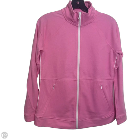 Athletic Jacket By Talbots In Pink, Size: Xs