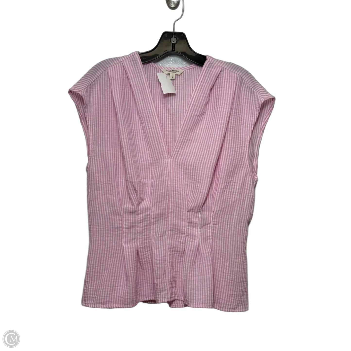 Top Sleeveless By Max Studio In Pink, Size: L