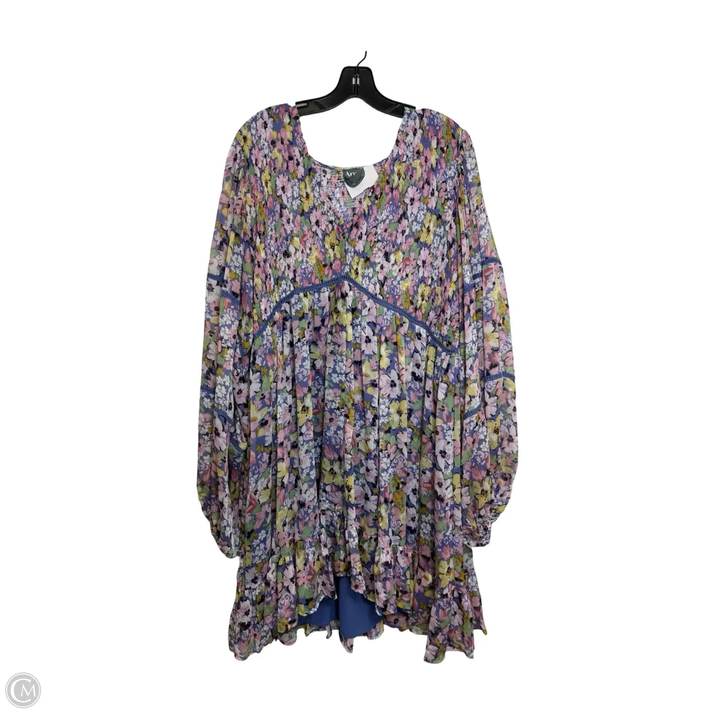 Dress Party Midi By Arula In Floral Print, Size: 2x