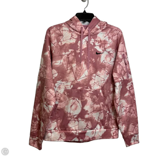 Sweatshirt Hoodie By Nike Apparel In Pink, Size: S