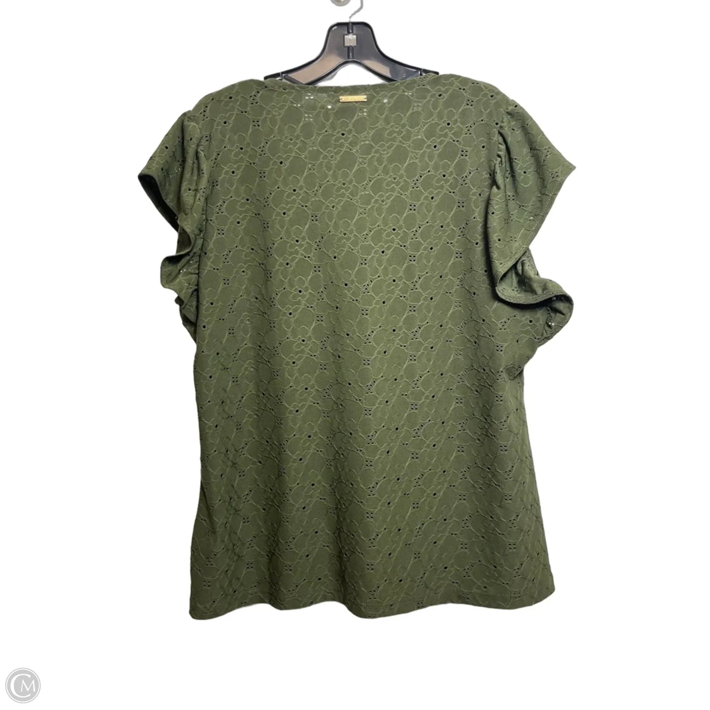 Top Short Sleeve By Michael By Michael Kors In Green, Size: L