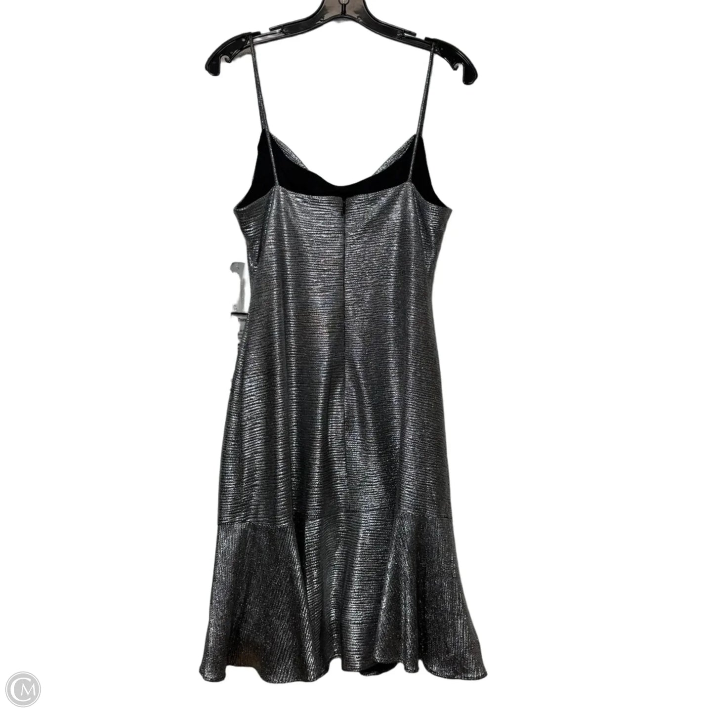 Dress Party Short By Clothes Mentor In Silver, Size: 10