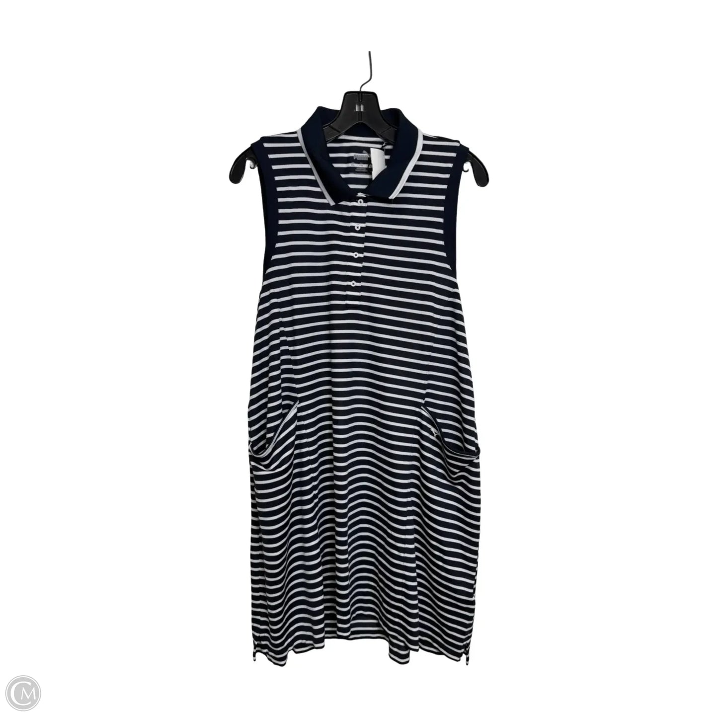 Athletic Dress By Puma In Striped Pattern, Size: Xxl