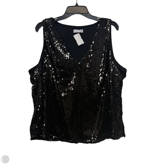 Top Sleeveless By Nine West Apparel In Black, Size: Xxl