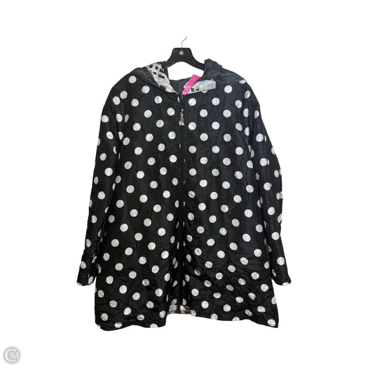 Reversible Jacket Windbreaker By Clothes Mentor In Polkadot Pattern, Size: L
