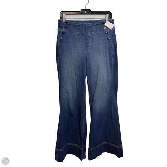 Jeans Flared By Chicos In Blue Denim, Size: 6