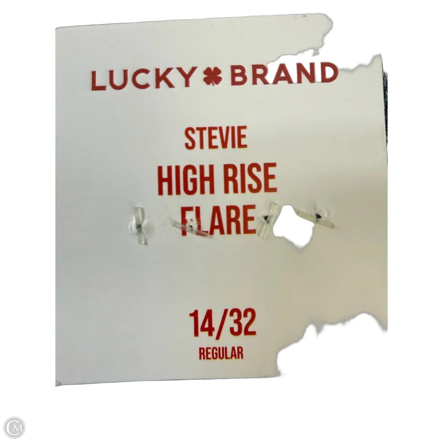 Jeans Flared By Lucky Brand In Blue Denim, Size: 14