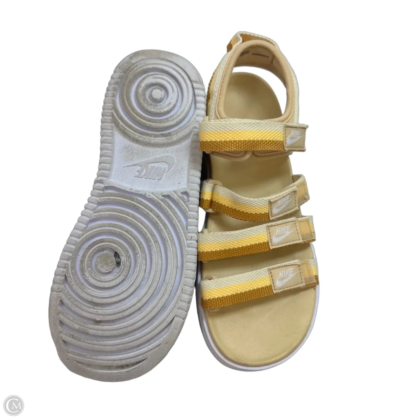 Sandals Heels Platform By Nike In Yellow, Size: 9