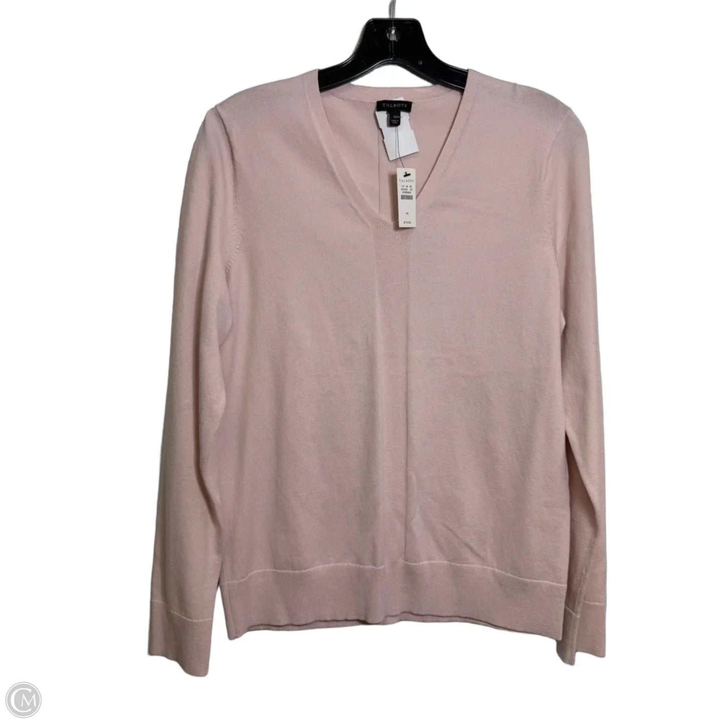 Top Long Sleeve By Talbots In Pink, Size: M