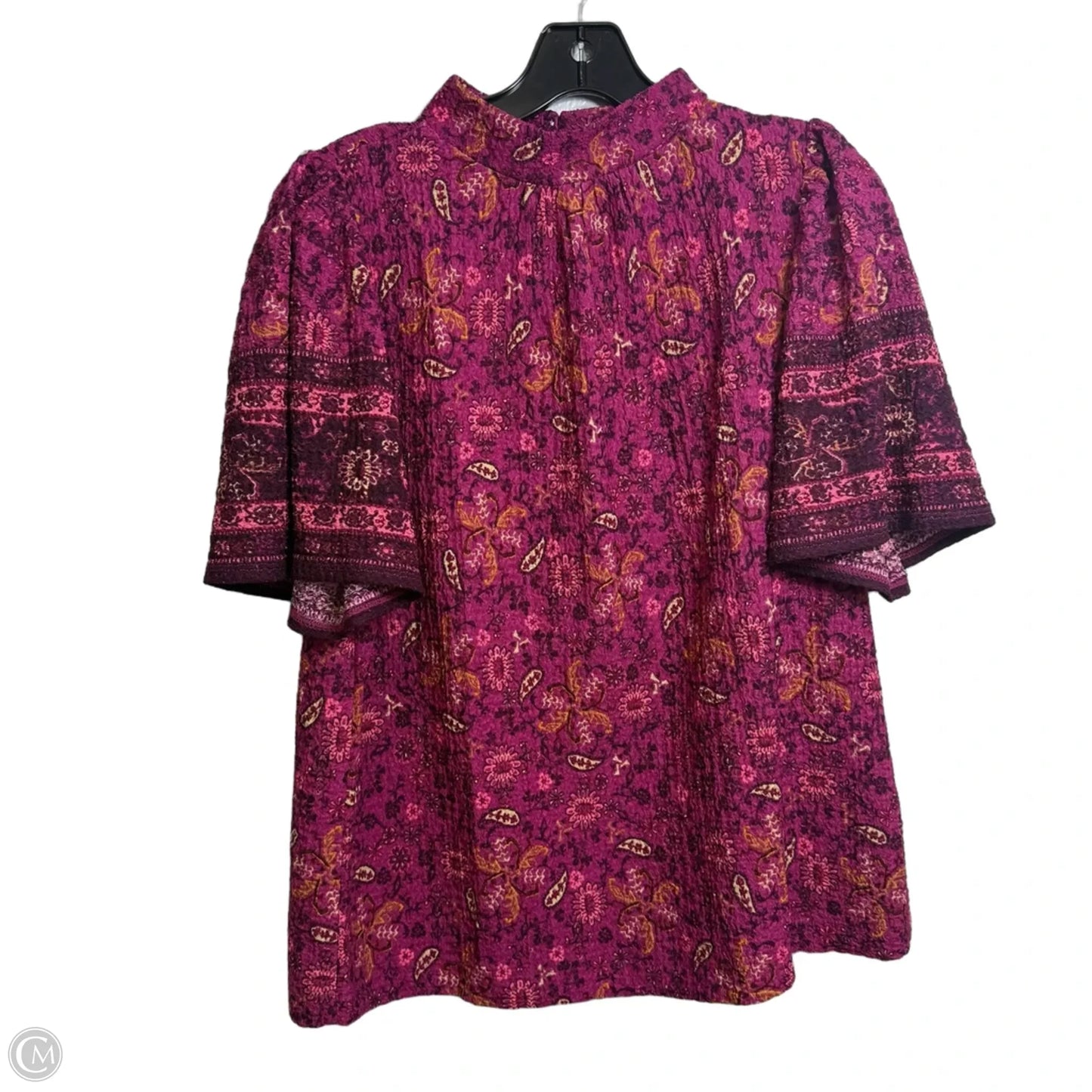 Top Short Sleeve By Loft In Pink, Size: S