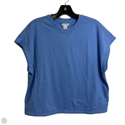 Athletic Top Short Sleeve By Athleta In Blue, Size: M