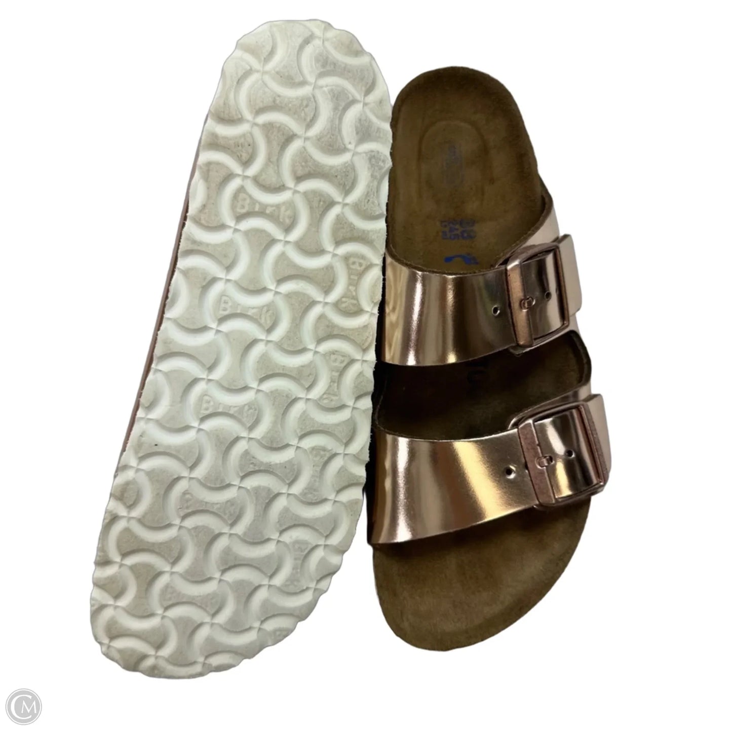 Sandals Flats By Birkenstock In Rose Gold, Size: 7