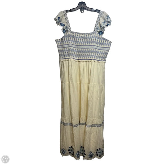 Dress Casual Maxi By Clothes Mentor In Ivory, Size: 2x